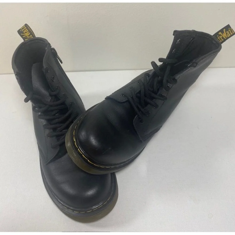 Kids Black Doc Marten Boot